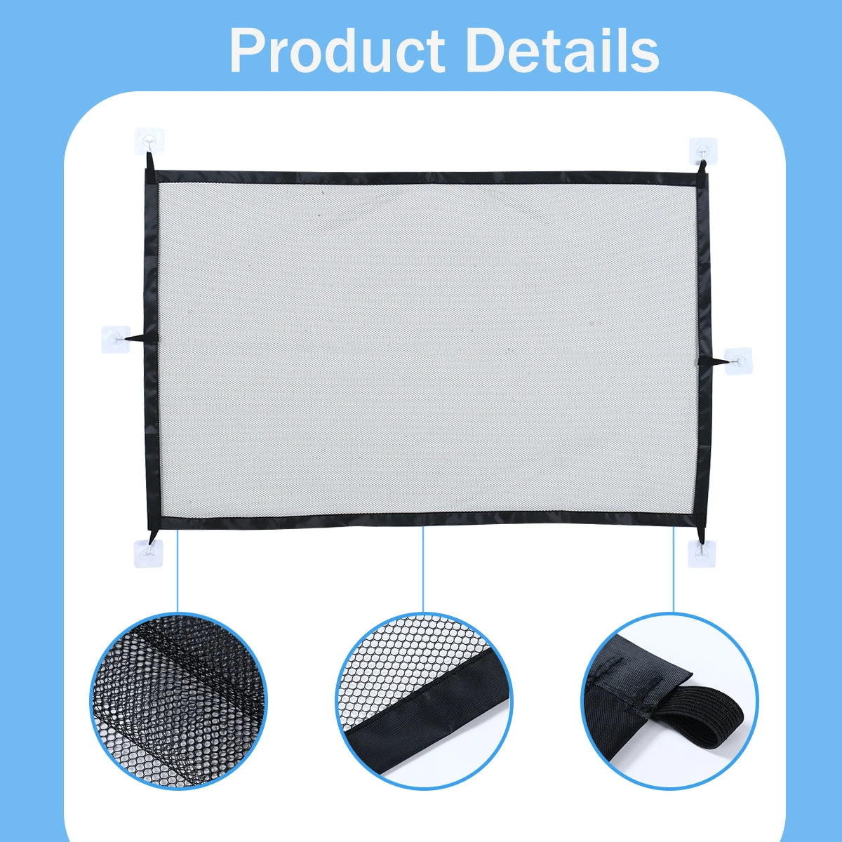 Pet Dog Barrier Fence With Hooks - Folding Mesh Safety Gate