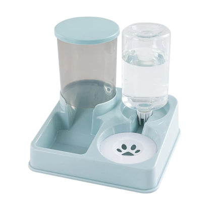 Automatic Cat Feeder Water Dispenser Set - 2 In 1 Pet Food Waterer
