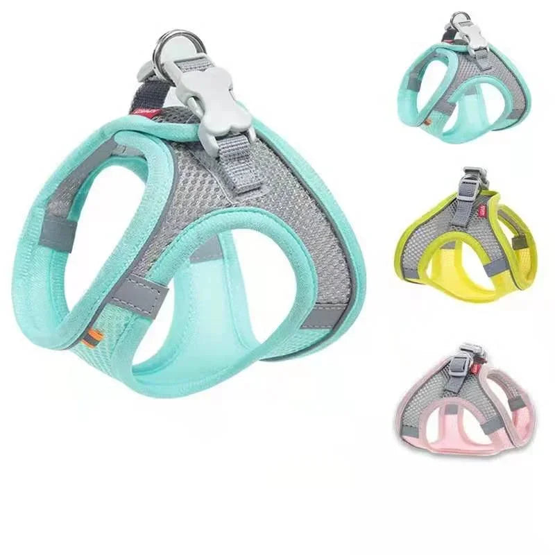 Dog Safety Harness Reflective Breathable Adjustable Pet Vest