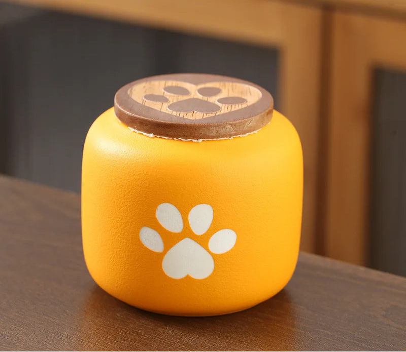Ceramic Pet Urn Moisture-Proof Ash Box For Cats Dogs Birds