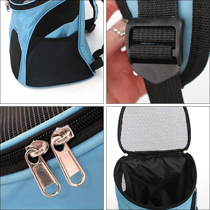 Summer Mesh Pet Dog Backpack - Breathable Travel Carrier for Small Dogs
